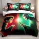 thumbnail image 1 of 3pcs Bedding set Bedding Cushion Cover Cartoon Magic Duel Print Duvet Cover Set, 1 of 1