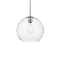 Lámpara Colgante Elegant Lighting Baxter Cromo Transparente 110V