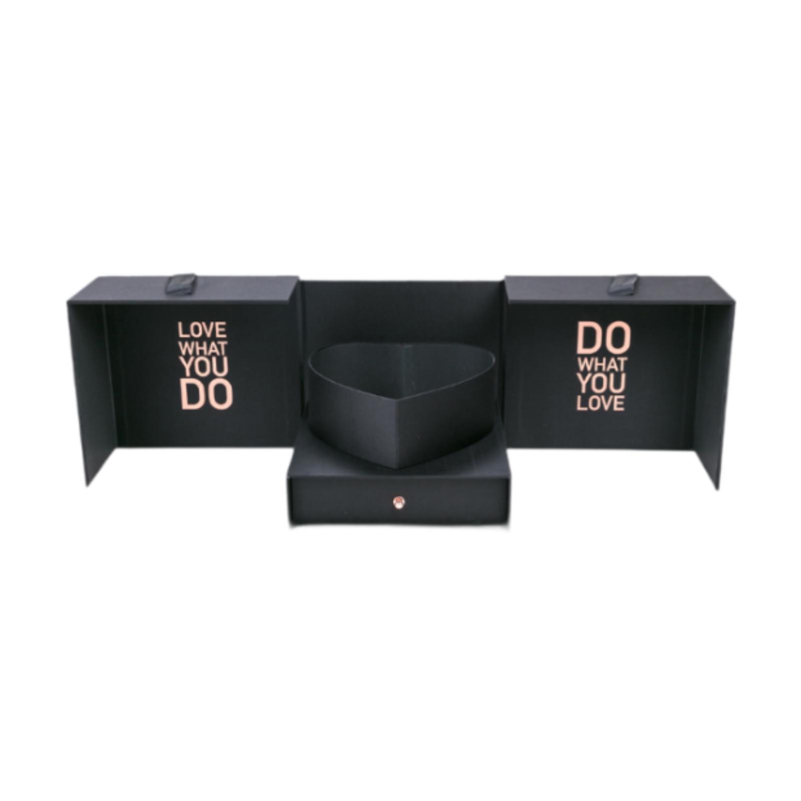 Bothyi - Caja De Flores Vacía, Regalo De San Valentín Para Fiestas, Decoraciones De Regalo Diy, Negro