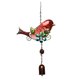 thumbnail image 2 of Decoración De Adorno Colgante De Pájaro De Carillón De Viento De Metal Para Jardín De Casa Rojo, 2 of 5