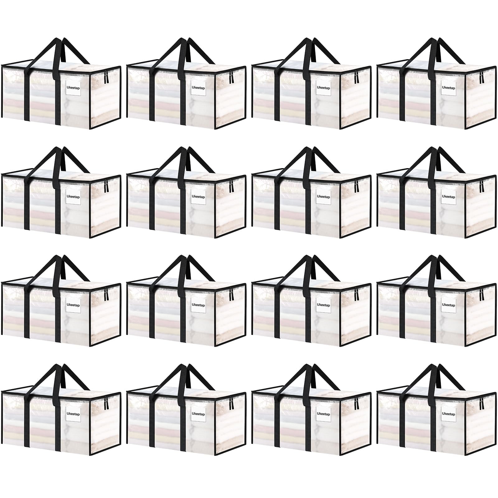 Bolsas De Mudanza Ukeetap, Extra Grandes Y Resistentes, 24 Galones, Paquete De 16