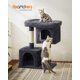 thumbnail image 2 of Feandrea Torre para Gatos 84 cm Percha Grande 2 Cuevas Gris Ahumado, 2 of 9