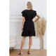 thumbnail image 3 of Vestido Corto Mujer Manga Corta Casual Eventos Cuello V 3332, 3 of 3