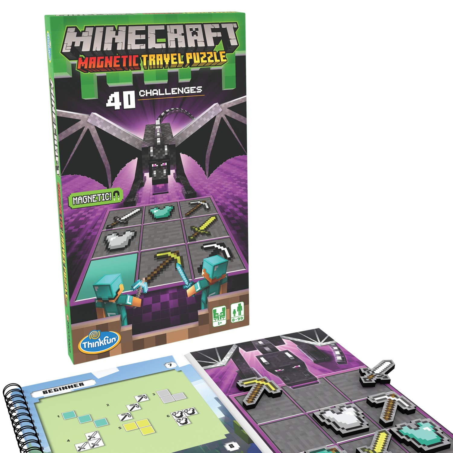 Juego De Rompecabezas Thinkfun Minecraft Magnetic Travel 8+ Years