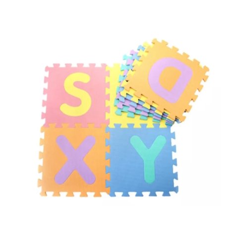 Tomasstore - Colchoneta Niños Abecedario 10 Cuadros 30 Cms