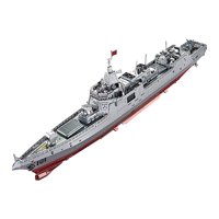 Magideal - Rompecabezas 3D De Metal, Modelo De Embarcación 3D, Kits De Construcción, Modelo Regalo Ensamblado A Mano, Modelo De Barco 1/1000, Juguete Para Niños, 18Cm X 25Cm X 55Cm