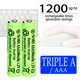 thumbnail image 5 of Batería AAA Lombaour 1,2 V 300 mAh Recargable (Pack de 20), 5 of 8