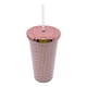 thumbnail image 4 of Vaso Térmico De Doble Pared Con Bombilla 450Ml Plastico, color surtido, 4 of 9