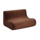 thumbnail image 1 of Sofa Komodo 2 Cuerpos Felpa Chocolate, 1 of 5