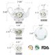 thumbnail image 4 of Set de té CHENP.HMC Juego de tazas de té de cerámica de porcelana de 22 piezas, 4 of 7