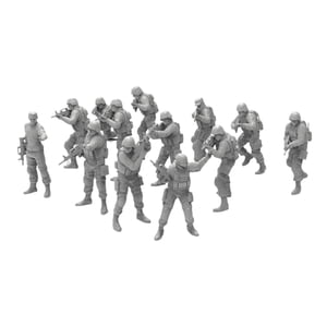 Bothyi - 13 Figuras De Personas A Escala 1/72, Manualidades Para Dioramas, Accesorios De Fotografía Para Escenas Diy