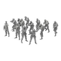 Bothyi - 13 Figuras De Personas A Escala 1/72, Manualidades Para Dioramas, Accesorios De Fotografía Para Escenas Diy