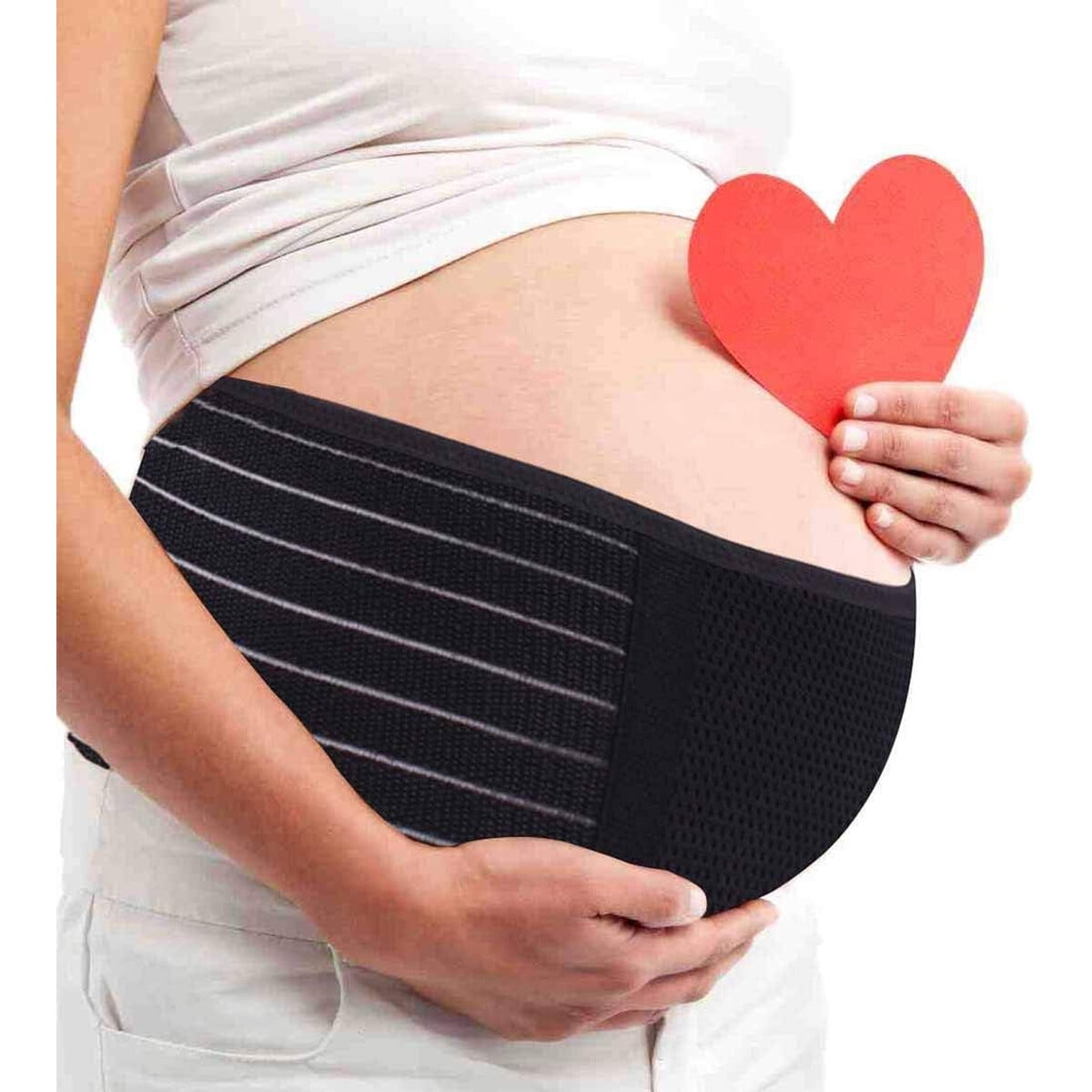 Faja Embarazo Aiwithpm Soporte Ajustable Negra