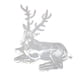 thumbnail image 3 of Estatua De Ciervo Navideño, Figura De Alce De Acrílico Transparente Para Estantería De Oficina, Ciervo Acostado Para Interior, 3 of 3