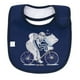 thumbnail image 2 of Babero De Algodón Impermeable Azul Oso Bici Niño, 2 of 2