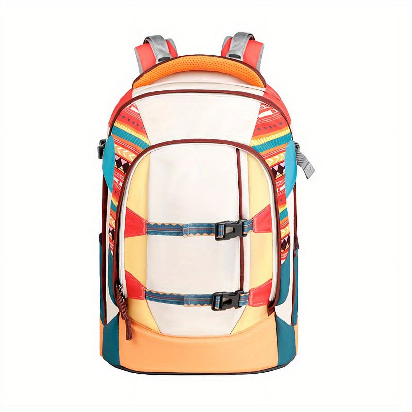 Materns Schoolbag Female Large Capacity Load Reduction Backbone ...