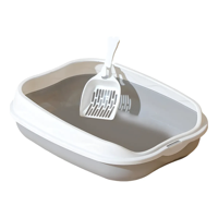 Genérico - Arenero Para Gatos Bandeja Sanitaria De Mascotas Gatos Xxl Blanco