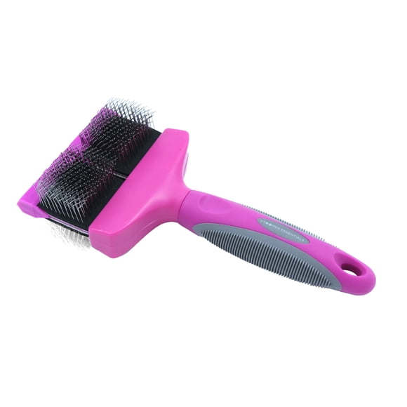 Cepillo slicker flexible Groomer Essentials - Doble/Firmeza media