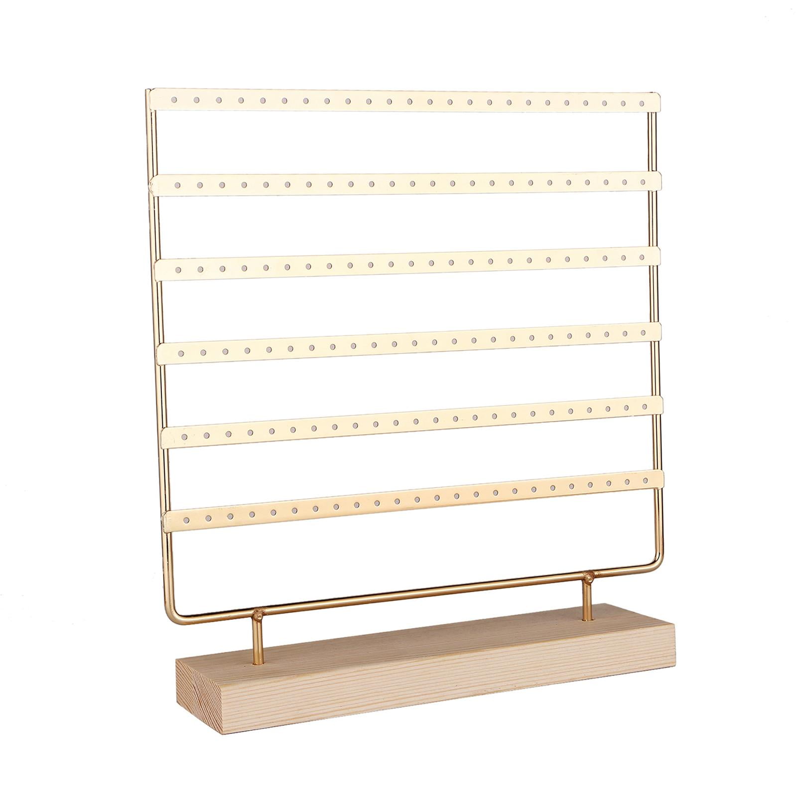 Ioensy - Soporte Para Pendientes De Joyería Con Base De Madera, Regalo Para Tocador, Mostrador De Tocador