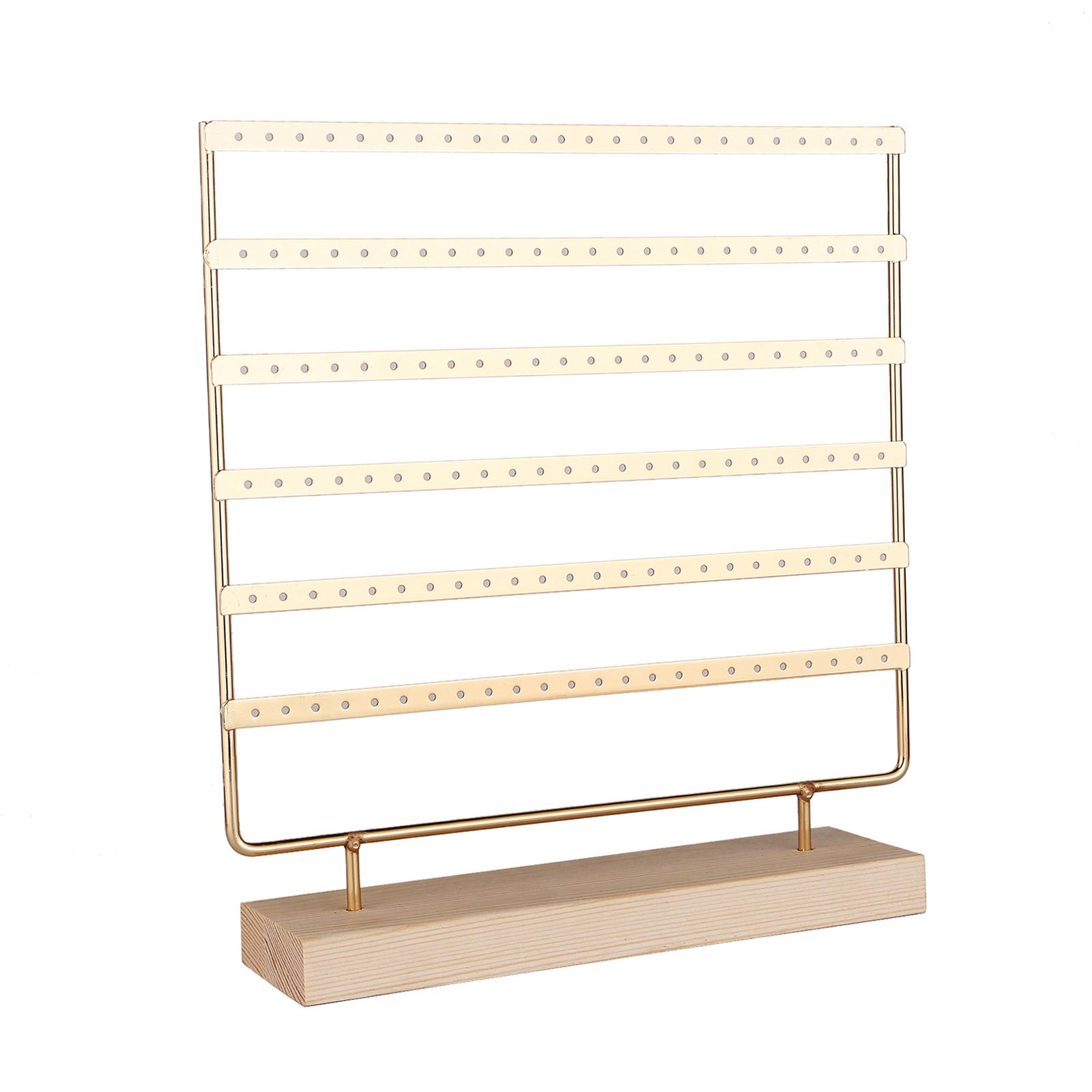 Ioensy - Soporte Para Pendientes De Joyería Con Base De Madera, Regalo Para Tocador, Mostrador De Tocador