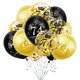 thumbnail image 1 of Globos SHUNTAI 74.º Cumpleaños Oro y Negro, 1 of 7