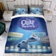 thumbnail image 4 of Olaf Presenta Conjunto de sábanas temático, trío de piezas, cómodo y amigable con la piel, diseño único, regalo de decoración para el hogar para familiares, amigos y fans,140cm *210cm, 4 of 6