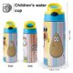 thumbnail image 2 of Pou Botella de Agua con Tapa Pop Top de Un Toque, Acero Inoxidable, a Prueba de Fugas, para Deportes, Botella Infantil azul 12 oz, 2 of 6