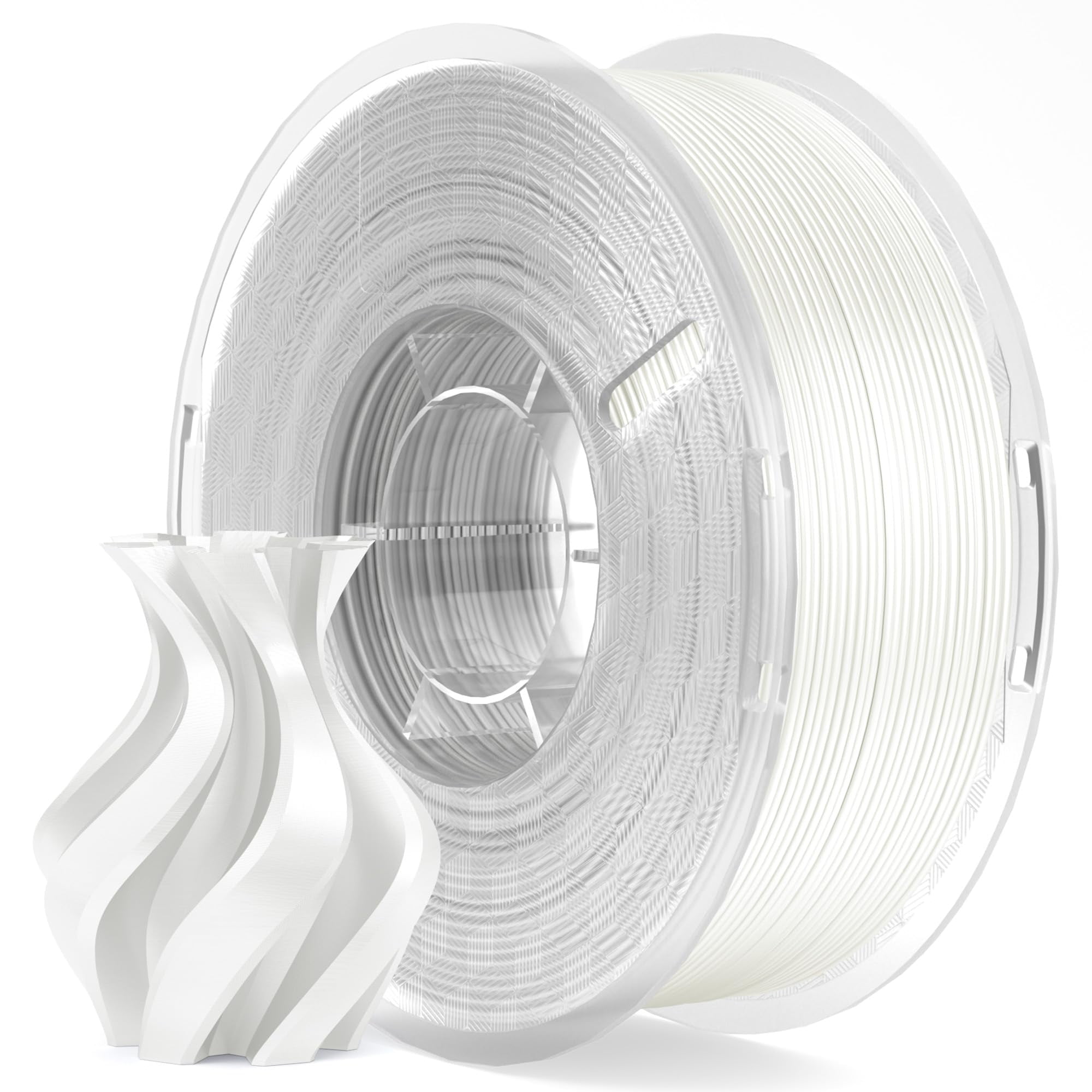Filamento Para Impresora 3d Elegoo Silk Pla, 1,75 Mm, Blanco, 1 Kg