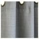 thumbnail image 2 of Set de cortinas 8 piezas (2 paños + 2 velos + 4 amarres) Grafito Gris, 2 of 3