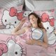 thumbnail image 5 of Hello Kitty 3-Piece Bedding Set For Kids Boys Girls Adult Cartoon Warm Cute Fashion Holiday Present Gift Bed Sheets, 5 of 5