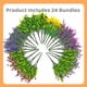 thumbnail image 3 of Flores artificiales Kingsboomy resistentes a los rayos UV, 24 paquetes, 3 of 9