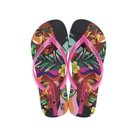 Sandalia Mujer Negro/Rosa Graffiti Ipanema