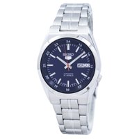 Reloj Seiko Series 5 Automatic Con Esfera Azul Para Hombre Snk563J1