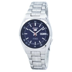 Reloj Seiko Series 5 Automatic Con Esfera Azul Para Hombre Snk563J1