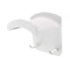 thumbnail image 4 of Soporte de auriculares con estantería de soporte de soporte de soporte de pared de gancho doble práctico, organizador, soporte de colgante de auricula Blanco, 4 of 5