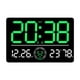 thumbnail image 4 of Reloj De Pared Digital Decoración Del Hogar Despertador LED Para La Sala De Estar Interior De Dormitorio Verde, 4 of 5