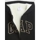 thumbnail image 2 of Buzo GAP Niñas Logo Sherpa con Cierre Completo Negro Verdadero XL, 2 of 2