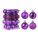 thumbnail image 1 of Uxcell 24Pcs Bolas de Navidad Moradas de 1.57 Pulgadas Adornos Irrompibles para Decoración de Árboles de Navidad, 1 of 7