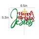 thumbnail image 2 of Adorno para pastel Gtseryeio ¡Feliz Cumpleaños Jesús! con purpurina, 2 of 6