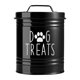 thumbnail image 2 of Contenedor De Almacenamiento De Comida Para Mascotas, Tarro De Metal Para Galletas De Perros, Para Cocina, Oficina, Perros Y Gatos, Color Negro, 2 of 5