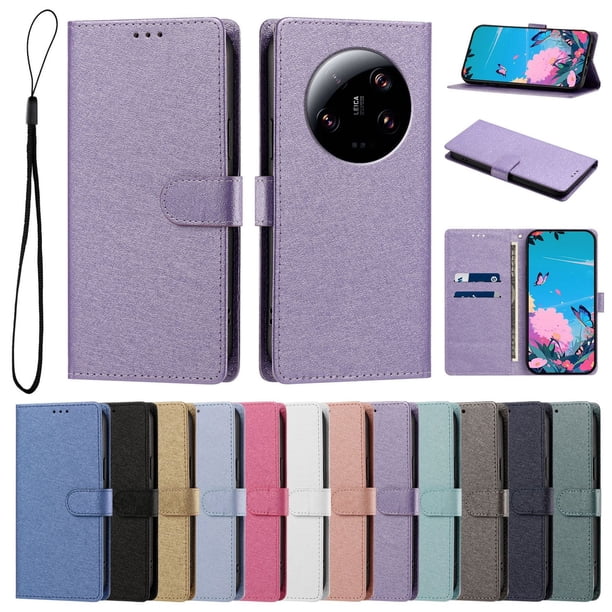 Cartera para Xiaomi 13 Ultra con Soporte y Correa, Lila