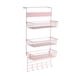thumbnail image 2 of Organizador De Despensa Sobre La Puerta, Estante De Almacenamiento Para Lavandería, Gabinete, Cocina, Color Rosa, 2 of 5