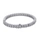 thumbnail image 1 of Pulseras de Tenis de 3-5 Mm para Mujer Corte Redondo Clásico Pulsera de Diamante de Oro Simulado Pulseras de CZ Chapadas en Oro de 18K para Mujer Boda Nupcial Graduación Joyería Pulseras, 1 of 5
