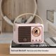 thumbnail image 5 of Altavoz Bluetooth retro, decoración vintage, pequeño altavoz Bluetooth inalámbrico, bonito estilo antiguo., 5 of 7