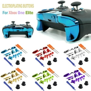 Kit De Accesorios De Repuesto Aaronmei Para Botones Bumper Lb Rb Gatillo Control Xbox One Elite Plata