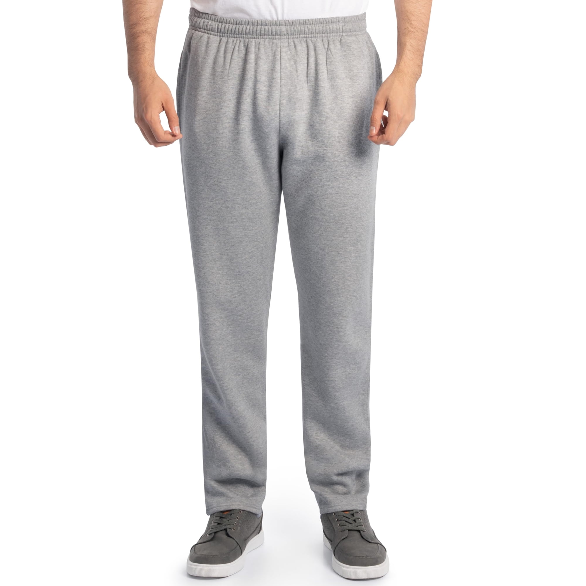 Pantalones Deportivos Fruit Of The Loom Eversoft De Forro Polar Para Hombre, Color Gris Xl