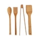 thumbnail image 1 of Set De Utensilios De Bambu Espatulas Cuchara Pinzas Cocina, 1 of 2
