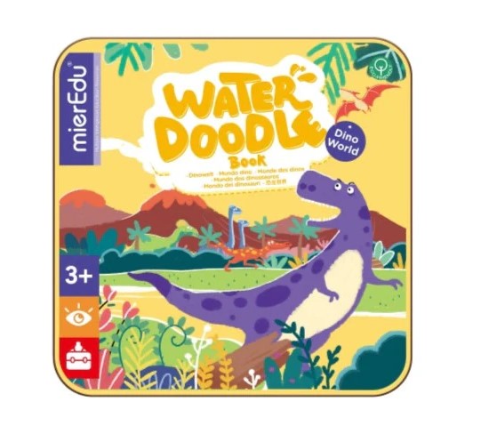 Mieredu - Libro Para Pintar C/Agua Mundo Dinosaurios