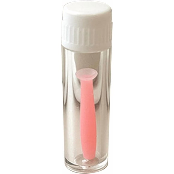Herramienta para lentes de contacto Jizlan, extractor con émbolo de silicona, rosa