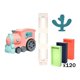 thumbnail image 4 of Tren De Colocación Automático, Regalo Para Niños, Juguetes Educativos Para Niños Pequeños, Rosa Con 120 Uds., 4 of 5